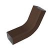 Колено стока гофрированное Vortex Lite 76х102мм PE RAL 8017 шоколад