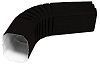 Колено прямоугольное Vortex Matt RAL 9005 черный