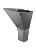 Воронка водосборная прямоугольная Vortex 127мм Zn