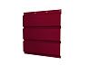 Софит металлический без перфорации 0,45 PE с пленкой RAL 3003 рубиново-красный